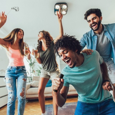 Logotrade business gift image of: Singvibe RCS recycled plastic karaoke set with double mic