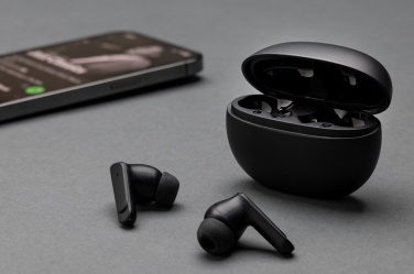 Logotrade promotional merchandise image of: Prolink RCS recycled plastic hybrid ANC/ENC earbud