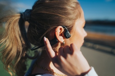 Logo trade promotional gifts image of: Urban Vitamin Glendale RCS rplastic air conductive headphone