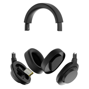 Logotrade promotional gift picture of: Irvine RCS recycled and repairable ANC wireless headphone
