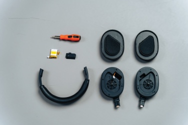 Logotrade promotional giveaways photo of: Irvine RCS recycled and repairable ANC wireless headphone