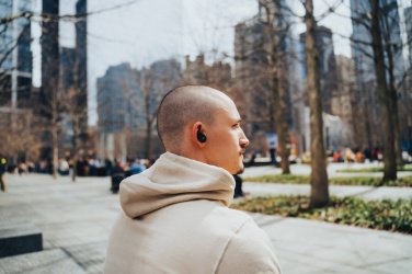 Logotrade promotional products photo of: Lakewood RCS recycled and repairable wireless earbuds