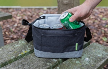 Logo trade promotional giveaways picture of: Duo colour RPET cooler bag
