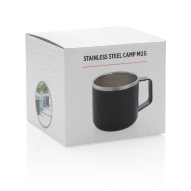 Logo trade business gifts image of: Stainless steel camp mug
