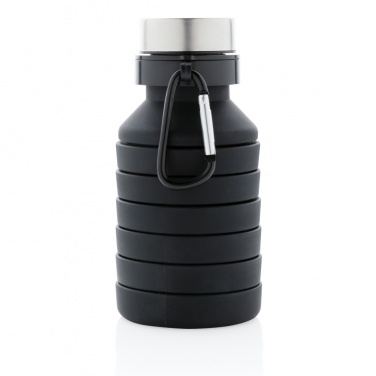 Logotrade promotional giveaway image of: Leakproof collapsible silicone bottle with lid