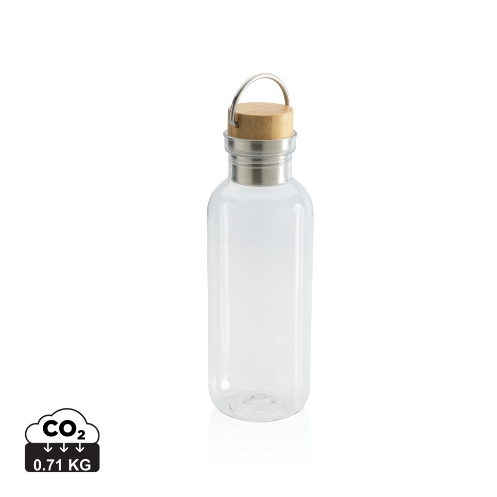 Logo trade promotional product photo of: RCS RPET bottle with bamboo lid and handle