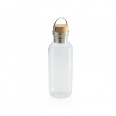 Logo trade advertising product photo of: RCS RPET bottle with bamboo lid and handle