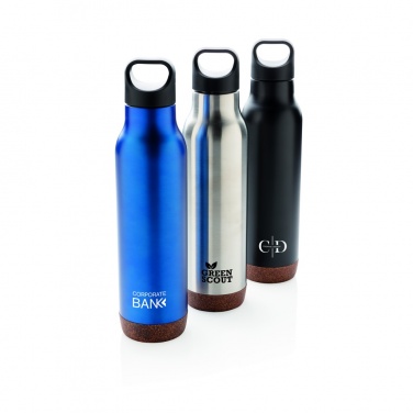 Logo trade promotional products image of: Cork leakproof vacuum flask