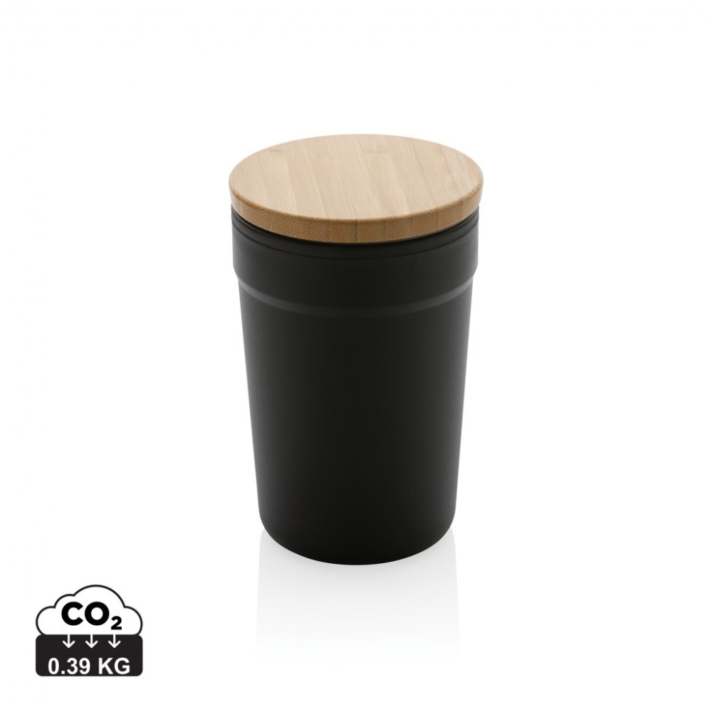Logo trade promotional gift photo of: GRS certified recycled PP mug with bamboo lid