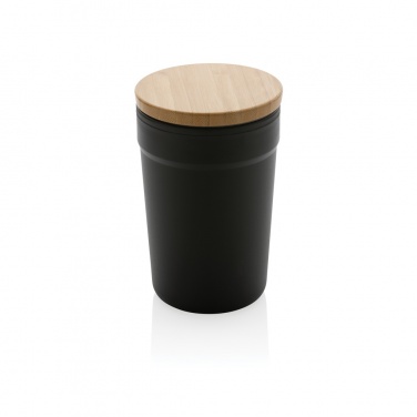 Logo trade promotional gift photo of: GRS certified recycled PP mug with bamboo lid