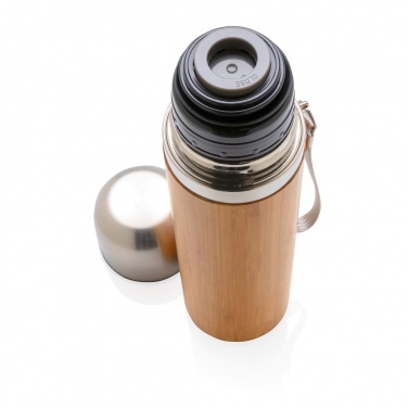 Logotrade business gift image of: Bamboo vacuum travel flask