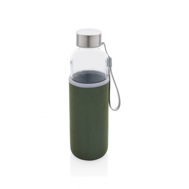 Logo trade promotional items image of: Glass bottle with neoprene sleeve
