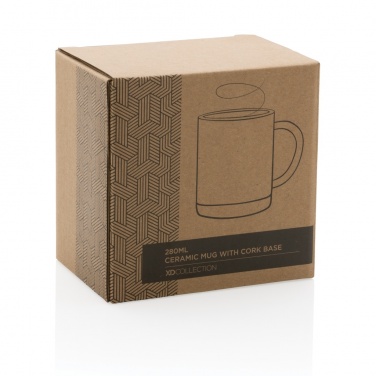 Logotrade advertising product image of: Ceramic mug with cork base 280ml