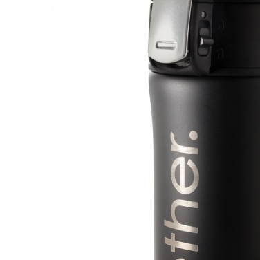 Logo trade business gifts image of: RCS Recycled stainless steel easy lock vacuum mug