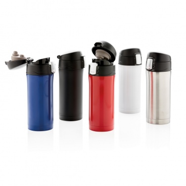 Logo trade advertising products picture of: RCS Recycled stainless steel easy lock vacuum mug