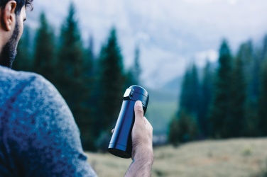 Logotrade promotional merchandise picture of: RCS Recycled stainless steel easy lock vacuum mug