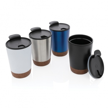 Logo trade promotional giveaways picture of: GRS RPP stainless steel cork coffee tumbler