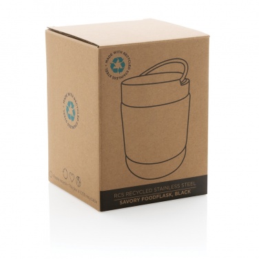 Logo trade promotional items image of: Savory RCS certified recycled stainless steel foodflask