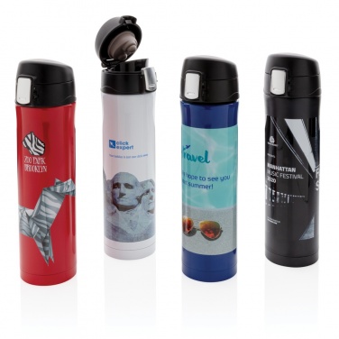 Logo trade promotional products image of: RCS Re-steel easy lock vacuum flask