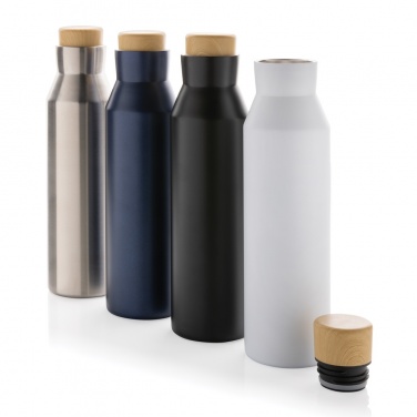 Logo trade promotional merchandise image of: Gaia RCS certified recycled stainless steel vacuum bottle
