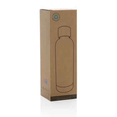 Logotrade promotional giveaways photo of: Wood RCS certified recycled stainless steel vacuum bottle