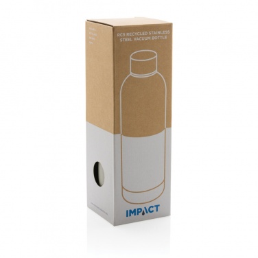 Logotrade corporate gift picture of: RCS Recycled stainless steel Impact vacuum bottle