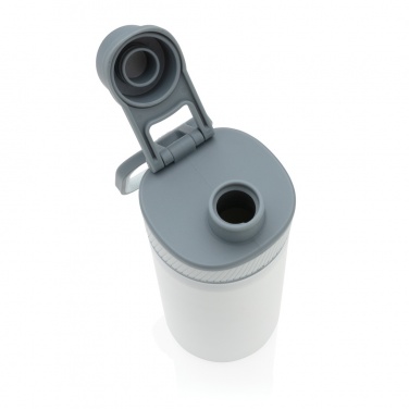 Logo trade promotional giveaways image of: Vacuum stainless steel bottle with sports lid 550ml