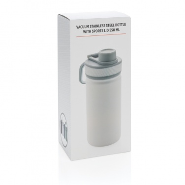 Logotrade corporate gift picture of: Vacuum stainless steel bottle with sports lid 550ml