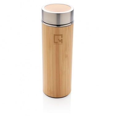 Logotrade corporate gift image of: Leak proof bamboo vacuum bottle