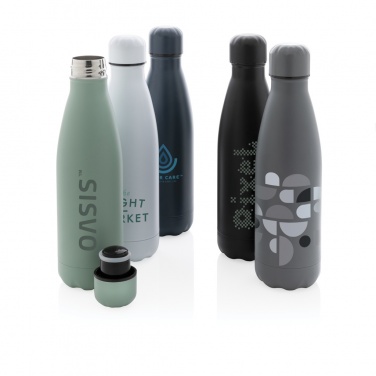 Logo trade promotional item photo of: Solid colour vacuum stainless steel bottle 500 ml