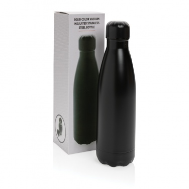 Logo trade promotional gift photo of: Solid colour vacuum stainless steel bottle 500 ml
