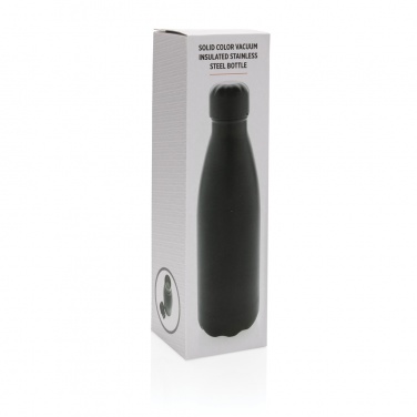 Logo trade promotional items picture of: Solid colour vacuum stainless steel bottle 500 ml