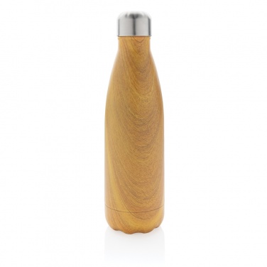 Logotrade promotional gifts photo of: Vacuum insulated stainless steel bottle with wood print