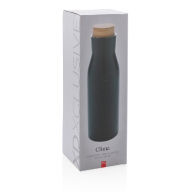 Logotrade promotional product image of: Clima leakproof vacuum bottle with steel lid