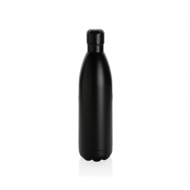 Logo trade promotional gift photo of: Solid colour vacuum stainless steel bottle 1L