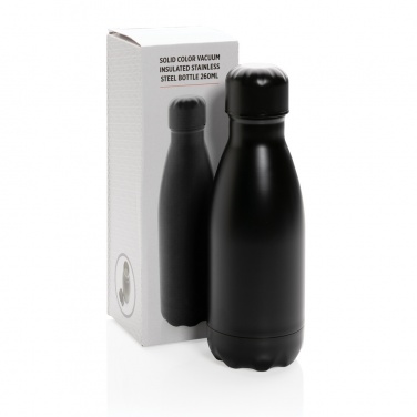 Logo trade promotional item photo of: Solid colour vacuum stainless steel bottle 260ml