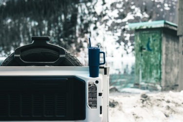 Logo trade promotional giveaway photo of: Tana RCS plastic tumbler with handle 900ml