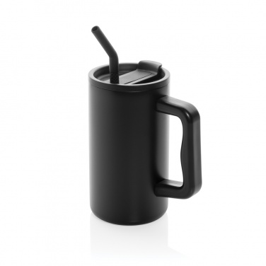 Logo trade promotional giveaways image of: Cube RCS certified recycled steel mug 800ml
