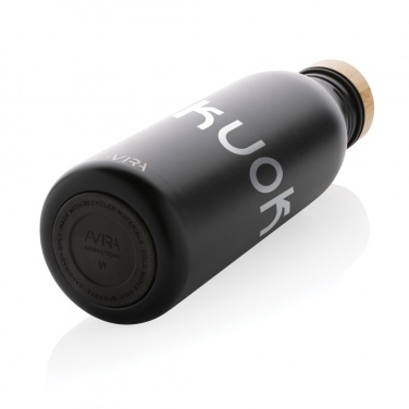 Logo trade promotional item photo of: Avira Alcor RCS Re-steel single wall water bottle 600 ML