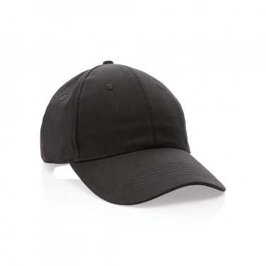 Logo trade promotional gift photo of: Impact 6 panel 190gr Recycled cotton cap with AWARE™ tracer