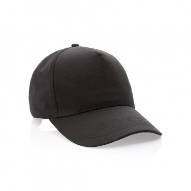 Logo trade promotional merchandise picture of: Impact 5 panel 190gr Recycled cotton cap with AWARE™ tracer
