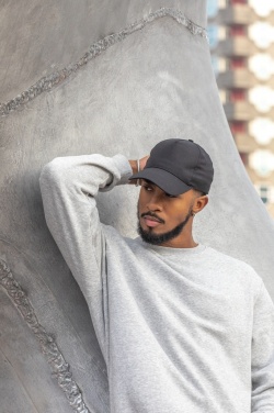 Logo trade corporate gifts image of: Impact 5 panel 190gr Recycled cotton cap with AWARE™ tracer