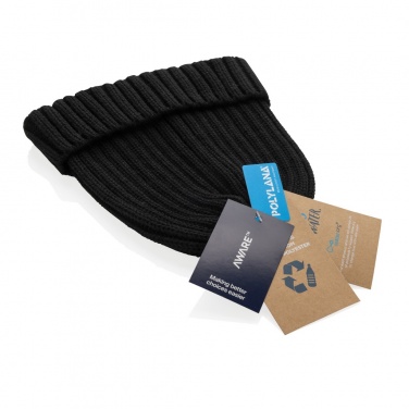 Logotrade promotional products photo of: Kennedi AWARE™ Polylana® beanie with large rib
