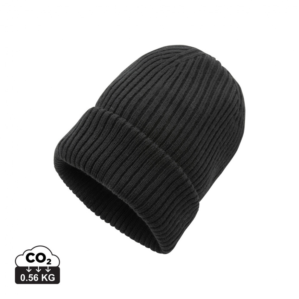 Logo trade advertising products image of: Impact AWARE™  Polylana® double knitted beanie