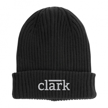 Logotrade promotional item image of: Impact AWARE™  Polylana® double knitted beanie