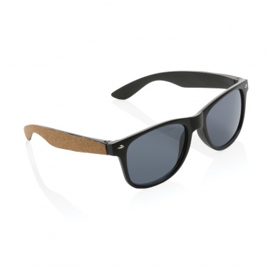 Logo trade advertising products image of: GRS recycled PC plastic sunglasses with cork