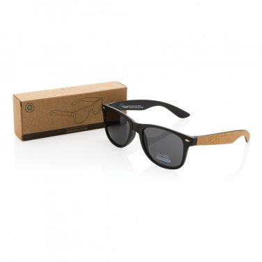 Logotrade promotional item image of: GRS recycled PC plastic sunglasses with cork