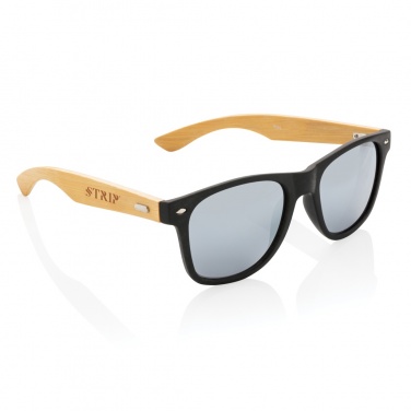 Logotrade promotional giveaway image of: Bamboo and RCS recycled plastic sunglasses