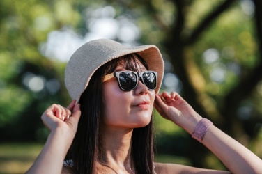 Logotrade promotional product picture of: Bamboo and RCS recycled plastic sunglasses