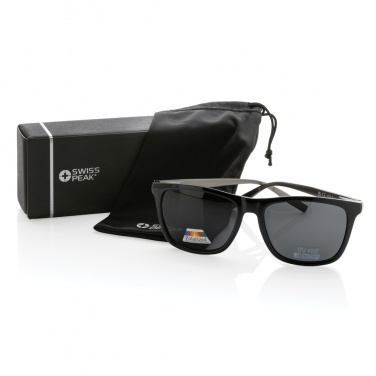 Logo trade promotional gift photo of: Swiss Peak RCS rplastic polarised sunglasses